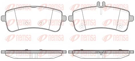 Колодочный тормозной комплект MB AMG, MB C-CLASS, MB S-CLASS, REMSA (159400)
