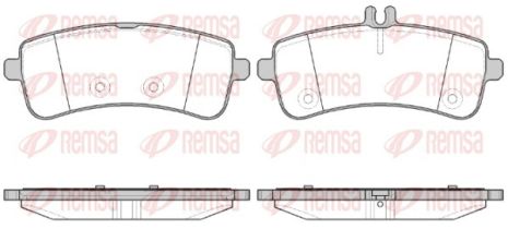 Комплект тормозных колодок MB AMG, MB C-CLASS, MB S-CLASS, REMSA (159400)