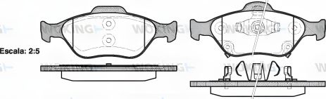 Комплект гальмівних колодок DAIHATSU CHARADE, TOYOTA YARIS, WOKING (P666312) Комплект гальмівних колодок DAIHATSU CHARADE, TOYOTA YARIS, WOKING (P666312)