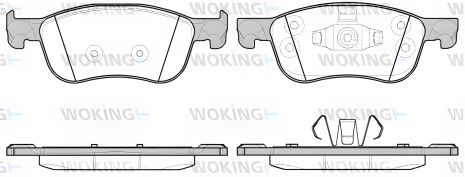 Тормозных колодок комплект для FORD FIESTA, WOKING (P1676300) Тормозных колодок комплект для FORD FIESTA, WOKING (P1676300)