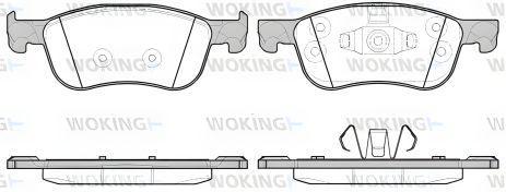 Тормозных колодок комплект для FORD FIESTA, WOKING (P1676300)