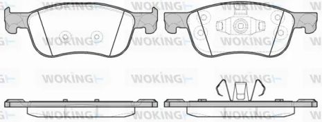 Комплект гальмівних колодок FORD FIESTA, WOKING (P1676300)