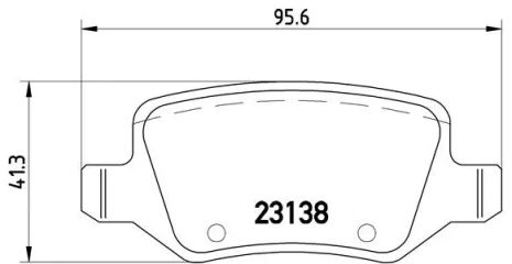 Комплект гальмівних колодок MB B-CLASS, MB A-CLASS, BREMBO (P50090) Комплект гальмівних колодок MB B-CLASS, MB A-CLASS, BREMBO (P50090)