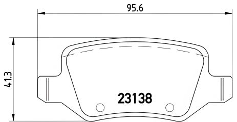 Гальмівні колодки комплект для MB B-CLASS, MB A-CLASS, BREMBO (P50090)