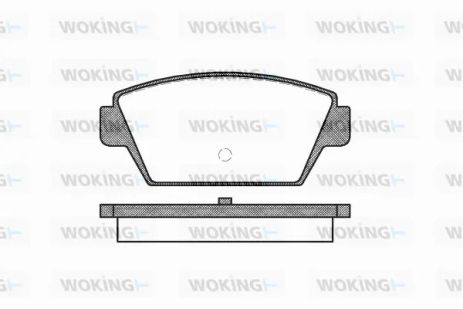 Комплект гальмівних колодок MITSUBISHI GALANT, MITSUBISHI LANCER, MITSUBISHI ECLIPSE, WOKING (P315300)