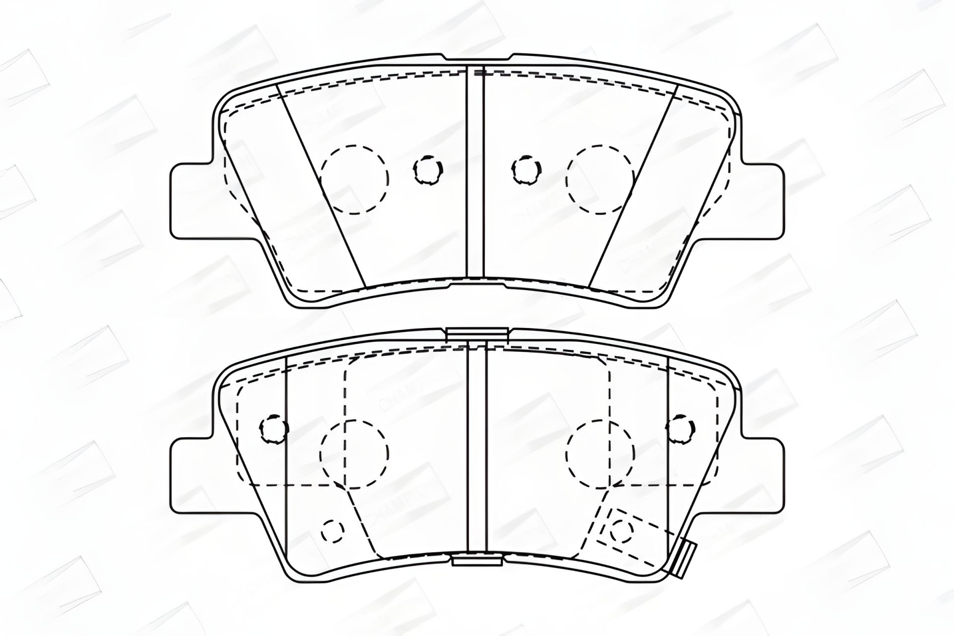Комплект гальмівних колодок для SSANGYONG KORANDO, KIA RIO, HYUNDAI TUCSON, CHAMPION (572629CH) Комплект гальмівних колодок для SSANGYONG KORANDO, KIA RIO, HYUNDAI TUCSON, CHAMPION (572629CH)