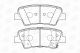 Комплект тормозных колодок SSANGYONG KORANDO, KIA RIO, HYUNDAI TUCSON, CHAMPION (572629CH)