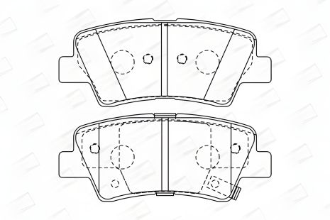 Комплект гальмівних колодок для SSANGYONG KORANDO, KIA RIO, HYUNDAI TUCSON, CHAMPION (572629CH) Комплект гальмівних колодок для SSANGYONG KORANDO, KIA RIO, HYUNDAI TUCSON, CHAMPION (572629CH)