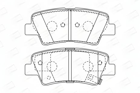 Комплект гальмівних колодок для SSANGYONG KORANDO, KIA RIO, HYUNDAI TUCSON, CHAMPION (572629CH) Комплект гальмівних колодок для SSANGYONG KORANDO, KIA RIO, HYUNDAI TUCSON, CHAMPION (572629CH)