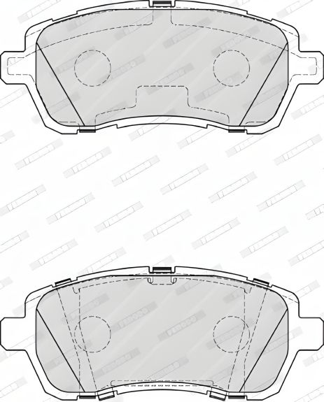 Гальмівних колодок комплект FORD FIESTA, FERODO (FDB4179W)
