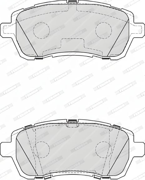 Гальмівних колодок комплект FORD FIESTA, FERODO (FDB4179W)