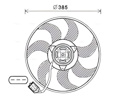 Охолоджуючий вентилятор радіатора OPEL ASTRA, OPEL ZAFIRA, OPEL TIGRA, AVA COOLING (OL7670) Охолоджуючий вентилятор радіатора OPEL ASTRA, OPEL ZAFIRA, OPEL TIGRA, AVA COOLING (OL7670)