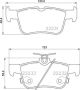Комплект тормозных колодок FORD S-MAX, LINCOLN MKZ, FORD GALAXY, BREMBO (P24201)