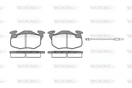 Комплект гальмівних колодок для FIAT SCUDO, CITROËN SAXO, TALBOT MURENA, WOKING (P092312)