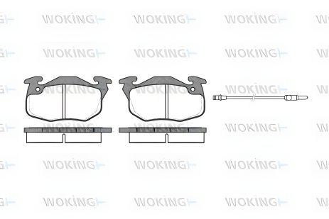 Комплект гальмівних колодок для FIAT SCUDO, CITROËN SAXO, TALBOT MURENA, WOKING (P092312) Комплект гальмівних колодок для FIAT SCUDO, CITROËN SAXO, TALBOT MURENA, WOKING (P092312)