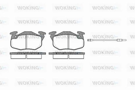 Комплект гальмівних колодок FIAT SCUDO, CITROËN SAXO, TALBOT MURENA, WOKING (P092312) Комплект гальмівних колодок FIAT SCUDO, CITROËN SAXO, TALBOT MURENA, WOKING (P092312)