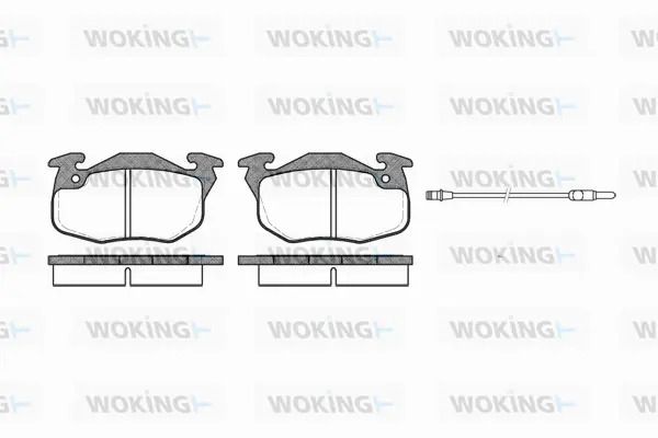 Комплект гальмівних колодок FIAT SCUDO, CITROËN SAXO, TALBOT MURENA, WOKING (P092312) Комплект гальмівних колодок FIAT SCUDO, CITROËN SAXO, TALBOT MURENA, WOKING (P092312)