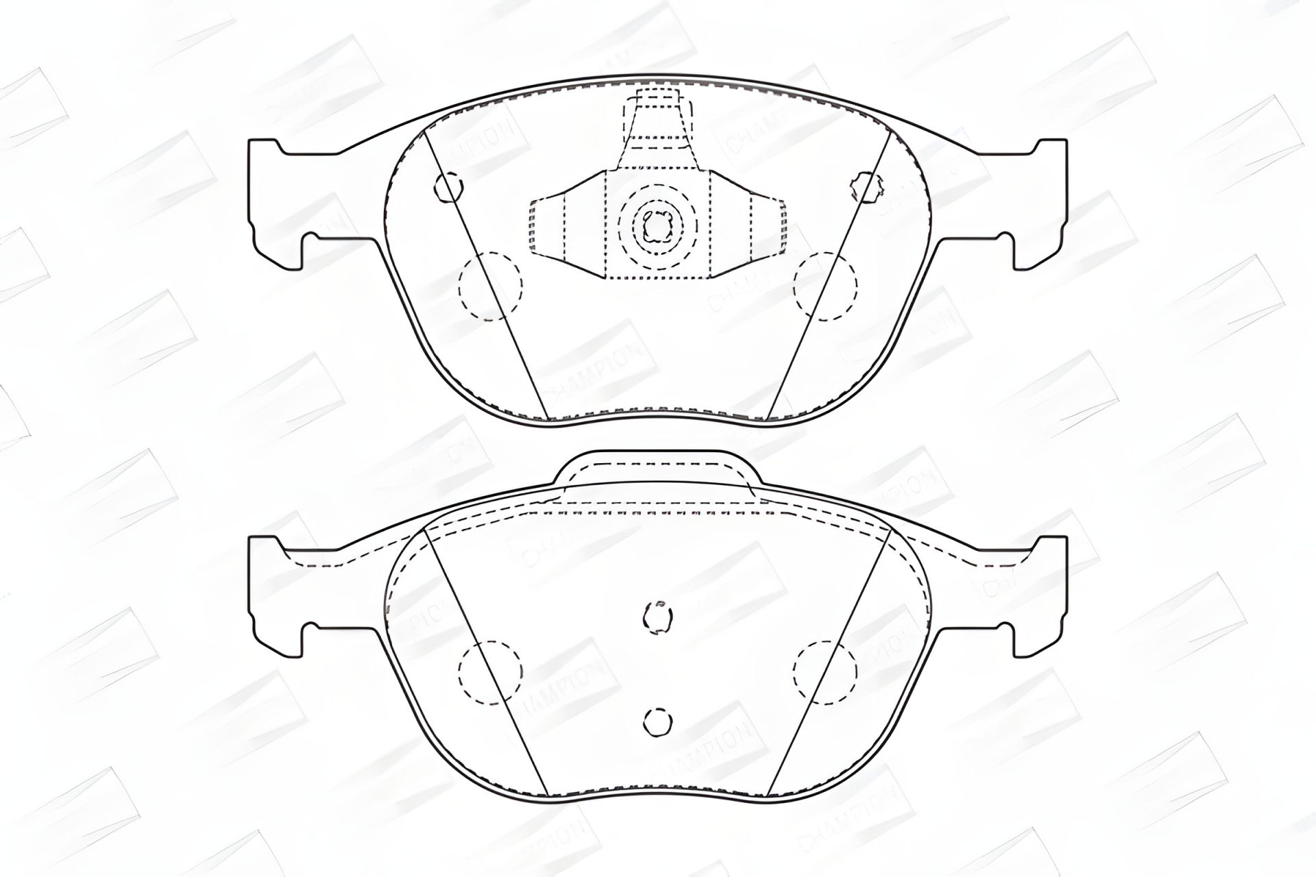 Гальмівні колодки для FORD TRANSIT, FORD TOURNEO, FORD FIESTA, CHAMPION (573085CH) Гальмівні колодки для FORD TRANSIT, FORD TOURNEO, FORD FIESTA, CHAMPION (573085CH)