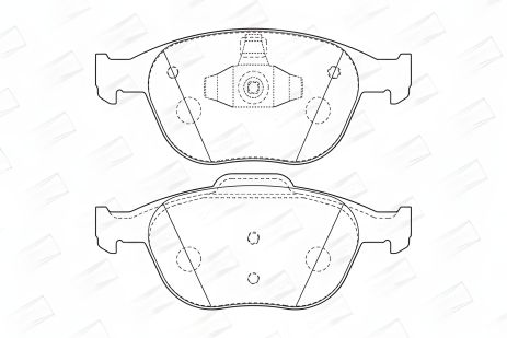 Комплект тормозных колодок FORD TRANSIT, FORD TOURNEO, FORD FIESTA, CHAMPION (573085CH) Комплект тормозных колодок FORD TRANSIT, FORD TOURNEO, FORD FIESTA, CHAMPION (573085CH)