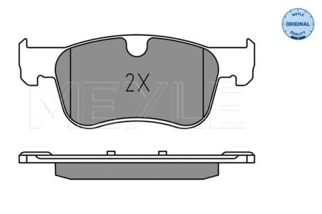 Гальмівних колодок комплект OPEL COMBO, PEUGEOT PARTNER, CITROËN BERLINGO, MEYLE (0252583617)