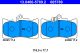 Комплект гальмівних колодок TOYOTA MARK, LEXUS GS, LEXUS RC, ATE (13046057892)