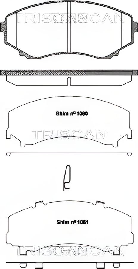 Комплект тормозных колодок для MAZDA E-SERIE, MAZDA MPV, TRISCAN (811050022) Комплект тормозных колодок для MAZDA E-SERIE, MAZDA MPV, TRISCAN (811050022)