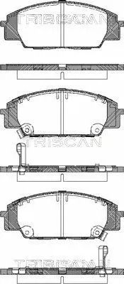 Комплект гальмівних колодок HONDA CIVIC, HONDA S2000, TRISCAN (811040005)