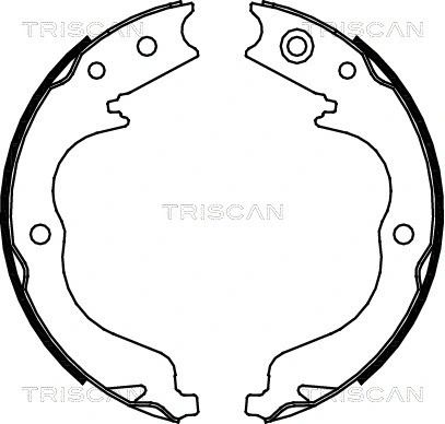 Комплект гальмівних колодок SUBARU IMPREZA, PEUGEOT 4007, CITROËN C-CROSSER, TRISCAN (810010029)