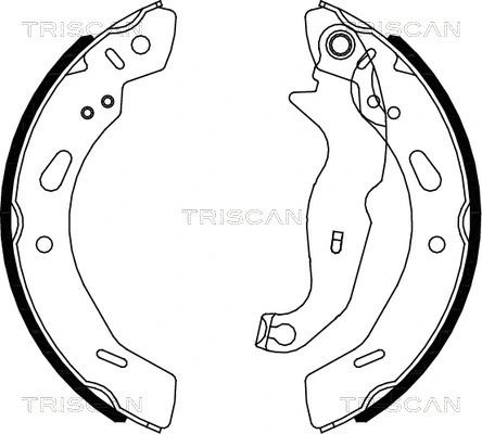 Комплект тормозных колодок FORD FIESTA, TRISCAN (810016013)