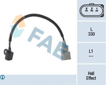 Датчик фаз, положення распредвала MITSUBISHI LANCER, SKODA SUPERB, SEAT ALTEA, FAE (79341)