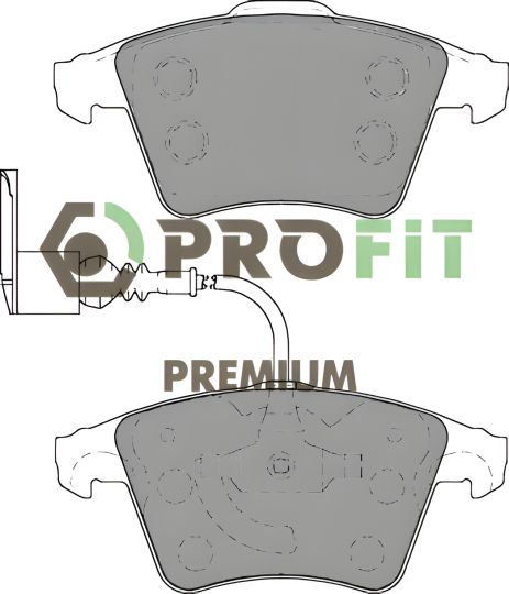 Гальмівні колодки для VW TOUAREG, PROFIT (50051826)