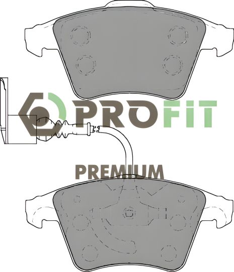 Комплект тормозных колодок для VW TOUAREG, PROFIT (50051826) Комплект тормозных колодок для VW TOUAREG, PROFIT (50051826)