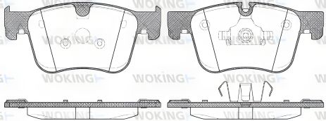 PEUGEOT 308, CITROËN C4 гальмівних колодок комплект, WOKING (P1460300)