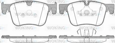 Комплект гальмівних колодок PEUGEOT 308, CITROËN C4, WOKING (P1460300)