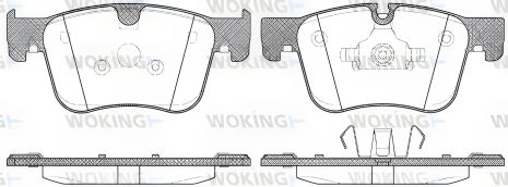 Комплект тормозных колодок для PEUGEOT 308, CITROËN C4, WOKING (P1460300)
