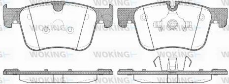 Комплект тормозных колодок PEUGEOT 308, CITROËN C4, WOKING (P1460300)