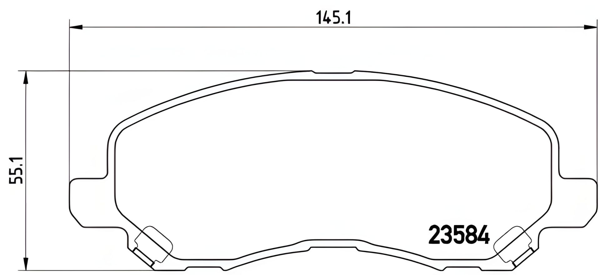 Комплект гальмівних колодок BAIC WEIWANG, MITSUBISHI (SOUEAST), LANCIA FLAVIA, BREMBO (P54030) Комплект гальмівних колодок BAIC WEIWANG, MITSUBISHI (SOUEAST), LANCIA FLAVIA, BREMBO (P54030)