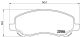 Комплект тормозных колодок BAIC WEIWANG, MITSUBISHI (SOUEAST), LANCIA FLAVIA, BREMBO (P54030)