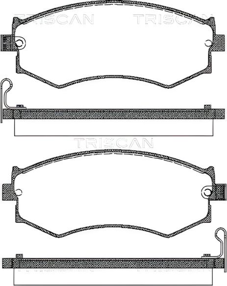 Комплект тормозных колодок для INFINITI G20, NISSAN PRIMERA и PRAIRIE, TRISCAN (811014996)