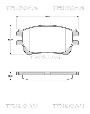 Комплект тормозных колодок TOYOTA PREVIA, TRISCAN (811013073)