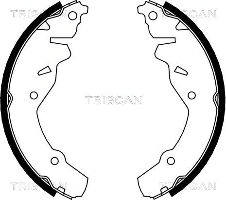 Комплект гальмівних колодок TRISCAN (810080002), CHRYSLER DAYTONA, CHRYSLER LE Комплект гальмівних колодок TRISCAN (810080002), CHRYSLER DAYTONA, CHRYSLER LE