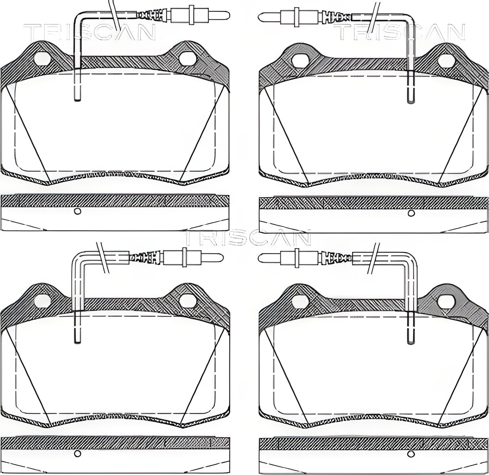 Гальмівні колодки комплект для PEUGEOT 406, TRISCAN (811028033) Гальмівні колодки комплект для PEUGEOT 406, TRISCAN (811028033)