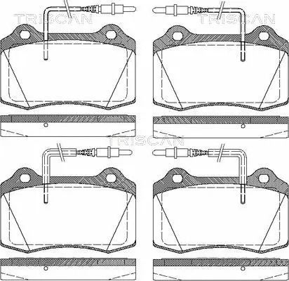 Комплект тормозных колодок PEUGEOT 406, TRISCAN (811028033)