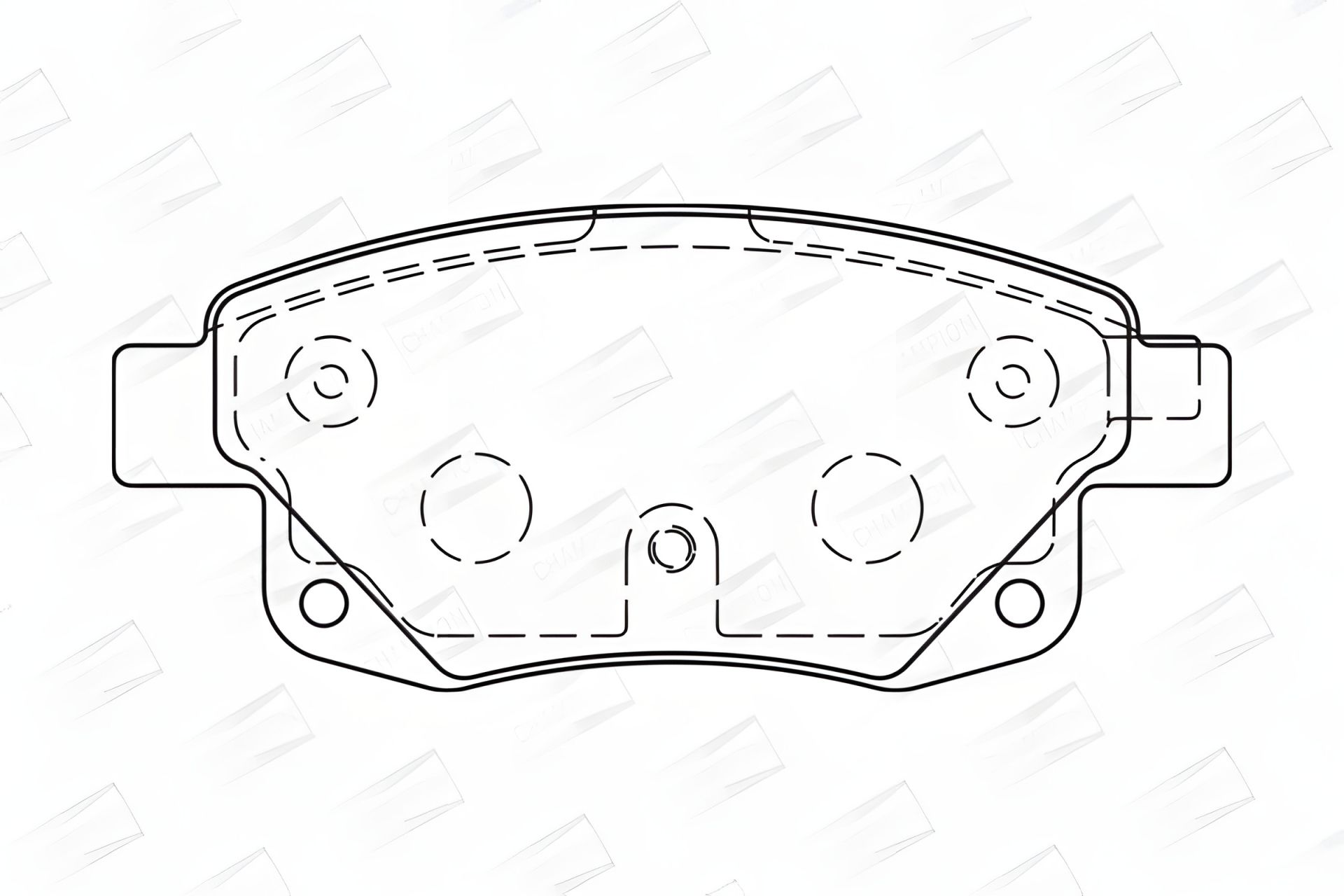 FORD TRANSIT Комплект колодок гальмівних, CHAMPION (573277CH) FORD TRANSIT Комплект колодок гальмівних, CHAMPION (573277CH)
