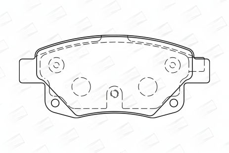 FORD TRANSIT Комплект колодок гальмівних, CHAMPION (573277CH) FORD TRANSIT Комплект колодок гальмівних, CHAMPION (573277CH)