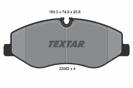 Комплект тормозных колодок LORINSER LS, MB (FJDA), MB SPRINTER, TEXTAR (2206201)