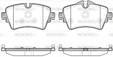 Гальмівних колодок комплект WOKING BMW 2 (P1499308) Гальмівних колодок комплект WOKING BMW 2 (P1499308)