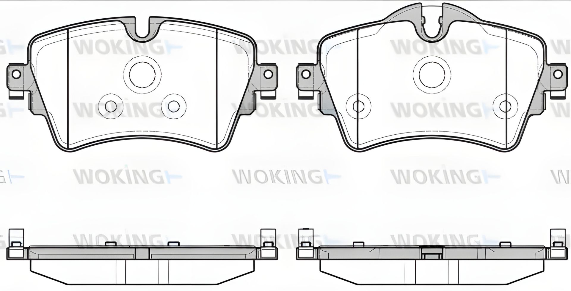 Гальмівних колодок комплект WOKING BMW 2 (P1499308) Гальмівних колодок комплект WOKING BMW 2 (P1499308)