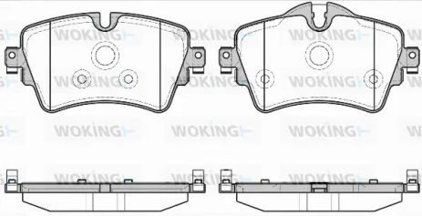 Комплект тормозных колодок BMW 2, WOKING (P1499308)