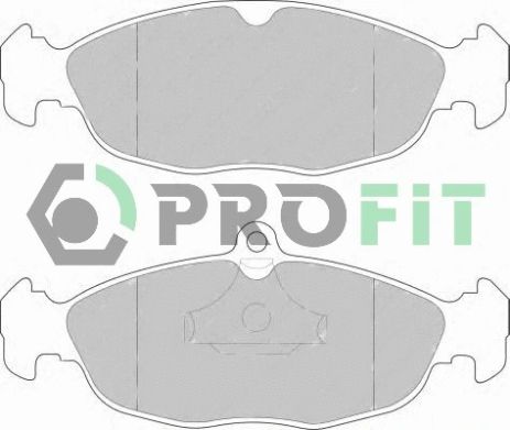Комплект гальмівних колодок DAEWOO NEXIA, OPEL ASTRA, OPEL CORSA, PROFIT (50000732)